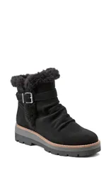 アース レディース シューズ ブーツ・レインブーツ Earth Yara Waterproofaux Fur Lined Bootie Women BLACK ブラックのサムネイル