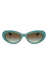 ヴォーグ レディース アクセサリー サングラス・アイウェア VOGUE 55mm Polarized Oval Sunglasses GREEN グリーンのサムネイル