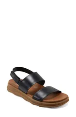 アース レディース シューズ ヒール サンダル Earth Leah Slingback Sandal Women BLACK ブラックのサムネイル