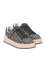 バルマン レディース シューズ スニーカー Balmain Monogram jacquard BCourtrainers Women black ブラックのサムネイル