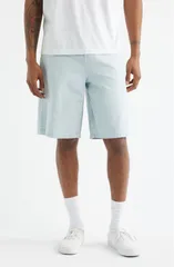 バンズ メンズ ボトムス デニムパンツ ショートパンツ Vans Check5 Baggy Denim Shorts BLUE ICE STRIPE ブルーのサムネイル