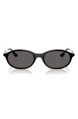 ヴォーグ レディース アクセサリー サングラス・アイウェア VOGUE 52mm Oval Sunglasses BLACK ブラックのサムネイル