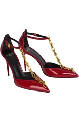 バルマン レディース シューズ スニーカー レザー Balmain Sync Patent Leather Stilettos With Pointed Toe red レッドのサムネイル