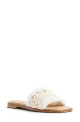 アルド レディース シューズ サンダル ALDO Aurana Embellished Slide Sandal Women WHITE BONE ホワイトのサムネイル