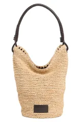 スタウド レディース バッグ STAUD Lani Raffia Bucket Bag NATURALのサムネイル