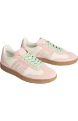 バルマン レディース シューズ スニーカー スエード レザー Balmain Swan trainers in smooth leather and suede Women multicolor マルのサムネイル