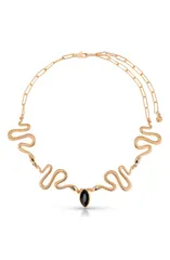エティカ レディース アクセサリー ネックレス・チョーカー レース Ettika Serpentina Choker Necklace BLACK ブラックのサムネイル