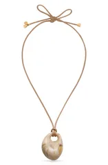 エティカ レディース アクセサリー ネックレス・チョーカー レース Ettika Resin Medallionecklace TAN タンのサムネイル