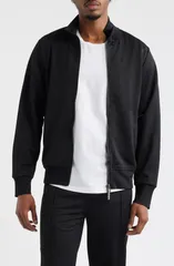 パーム・エンジェルス メンズ アウター ジャケット・ブルゾン ロゴ Palm Angels Back Curved Logo Track Jacket BLACK OFF WHITE オフホワイトのサムネイル
