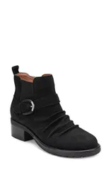 アース レディース シューズ ブーツ・レインブーツ ギャザー Earth Zane Ruched Bootie Women BLACK 01 ブラックのサムネイル