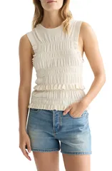 スコッチアンドソーダ レディース トップス シャツ シャーリング Scotch Soda Smocked Tank Top EGGNOGのサムネイル