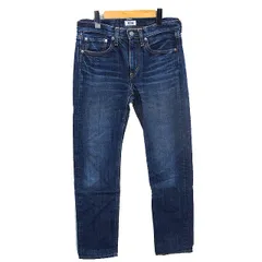 ドミンゴ Domingo デニム ジーンズ パンツ ストレート ウォッシュ加工 ヒゲ加工 SS 紺 インディゴ /TTのサムネイル
