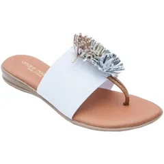 アンドレアース レディース シューズ サンダル Andre Assous Novalee Featherweight Sandal WhiteMetal ホワイトのサムネイル