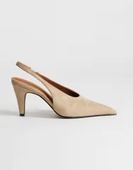 トップショップ レディース シューズ パンプス ヒール Topshop Arabella cone heel slingback higheeled pumps in taupe トープのサムネイル