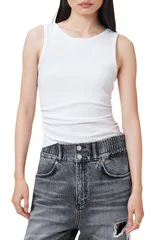オールセインツ レディース トップス シャツ コットン AllSaints Katarina Stretch Cotton Tank OPTIC WHITE ホワイトのサムネイル