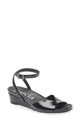 ペドロガルシア レディース シューズ サンダル レザー Pedro Garcia Wamika Leather Wedge Sandal Women BLACK CASTORO NAPLACK ブラッのサムネイル