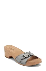 アース レディース シューズ ヒール サンダル EarthAISLY Slide Sandal Women LIGHT BLUE ブルーのサムネイル
