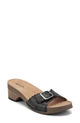 アース レディース シューズ ヒール サンダル EarthAISLY Slide Sandal Women BLACK ブラックのサムネイル