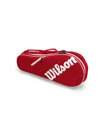 ウィルソン メンズ バッグ バックパック・リュックサック Wilson Advantage Team Triple Tennis Racket Bag RedWhite ホワイトのサムネイル