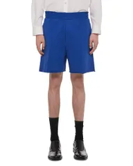 ヘルムート ラング メンズ ボトムス ハーフパンツ・ショーツ パイル ショートパンツ Helmut Lang Compact 59 Terry Shorts Royal Blue ブルーのサムネイル
