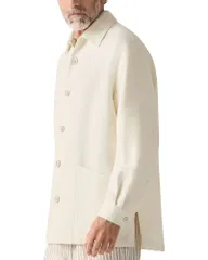 ゼニア メンズ トップス シャツ ウール リネン ZEGNA Wool and Linen Overshirt White ホワイトのサムネイル