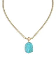 エティカ レディース アクセサリー ネックレス・チョーカー・ペンダントトップ レース Ettika Stone Pendant Necklace 1621 Turquoise ターコイズのサムネイル