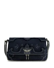 ザディグ エ ヴォルテール レディース バッグ デニム Zadig Voltaire Rocky II Denim Crossbody Bag Silent デニムのサムネイル