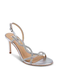 バッジェリーミシュカ レディース シューズ サンダル Badgley Mischka Womens Yulissa Slingback Sandal silver Metallic シルバーのサムネイル