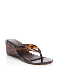 ジェフリー キャンベル レディース シューズ サンダル Jeffrey Campbell Womens Gigabyte Jelly Wedge Sandals Tortoiseのサムネイル