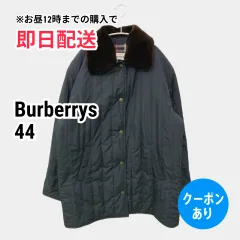 Burberrys バーバリーズ ブルゾン 44 ブラック 無地 キルティング ミドル丈 フードなし ボタン留め レディースのサムネイル