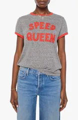 マザー レディース トップス シャツ グラフィック MOTHER The Boxy Goodie Graphic Ringer TShirt SPEED QUEENのサムネイル