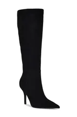 ナインウェスト レディース シューズ ブーツ・レインブーツ Nine West Gerty Pointed Toe Knee High Boot Women BLACK 001 ブラックのサムネイル