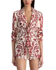 アリスアンドオリビア レディース アウター ジャケット・ブルゾン ブレザー Alice and Olivia Macey Fitted Notched Lapel Blazer Winding Roaのサムネイル