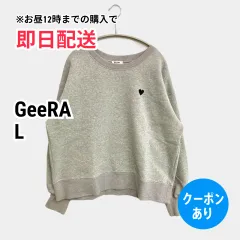 GeeRA ジーラ スウェット L グレー 裏起毛 無地 長袖 レディースのサムネイル