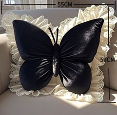 新品 可愛いレース付き バタフライ クッション立体蝶々 抱き枕