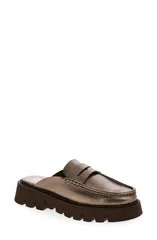 ペドロガルシア レディース シューズ ヒール ローファー Pedro Garcia Savy Penny Loafer Mule Women CAFE CERVO LAMEのサムネイル