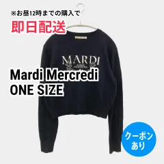 Mardi Mercredi マルディメクルディ ニット/セーター ONE SIZE ブラック レディースのサムネイル