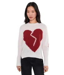 オールセインツ レディース アウター ニット・セーター AllSaints Luvheart Crew Ecru WhiteRed ホワイトのサムネイル