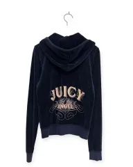 JUICY COUTURE ジューシークチュール y2k ツアーベルベット フードジップアップのサムネイル
