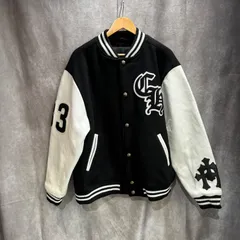 クロムハーツ　ジャケット　VARSITY　スタジャン　ブラック×ホワイト　XLサイズ　AB品のサムネイル
