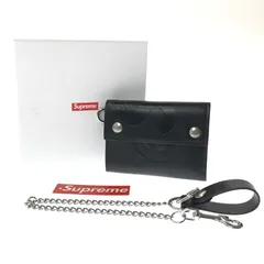 【中古品】 SUPREME シュプリーム 25AW LEATHER CHAIN WALLET レザー チェーン ウォレット 三つ折り財布 【200-260704-na-07-tagh】のサムネイル