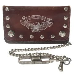 【現状渡し品】 HARLEY-DAVIDSON TRACKER WALLET  WALLET CHAIN トラッカーウォレット ウォレットチェーン 財布 【200-260714-ki-02-tagh】のサムネイル