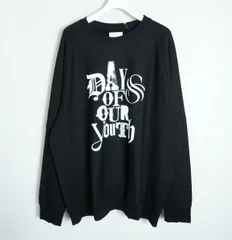 美品24AW TAKAHIRO MIYASHITA The Soloist ソロイスト DAYS OF OUR YOUTH 長袖 スウェット カットソー サイズ46 sc.0022bAW24 黒4792Q♪のサムネイル