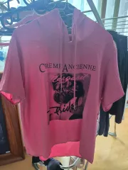 ピンク色 クレム シエンヌ レディース 半袖 フード Tシャツのサムネイル