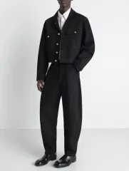 LEMAIRE 26SS トラッカージャケット ブラック 50のサムネイル