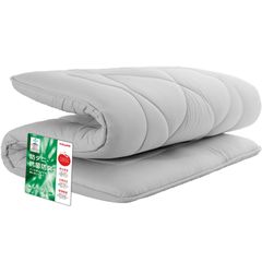 敷き布団 極厚10cm セミダブル TEIJIN マイティトップ中綿 グレー