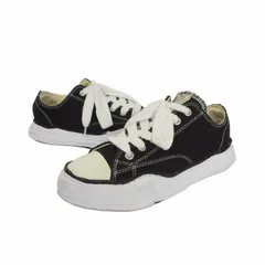 ミハラヤスヒロ MIHARA YASUHIRO ピーターソン PETERSON キャンバス ローカットスニーカー 43 黒 ブラック A01FW702のサムネイル