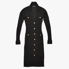 極美品 VERSACE ヴェルサーチ ワンピース メドゥーサ 1000918 サイズ40 ブラック ビスコース 中古 4a005405のサムネイル