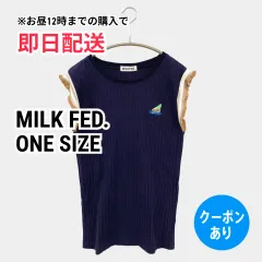 MILK FED. ミルクフェド ノースリーブ ONE SIZE ネイビー レディースのサムネイル