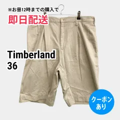 Timberland ティンバーランド チノパンツ 36 ベージュ ハーフ・ひざ丈 コットン 無地 ワンポイント スタンダード ストレート レギュラー メンズのサムネイル